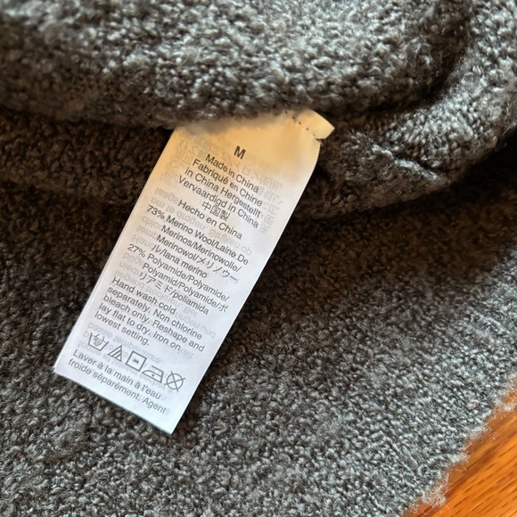 Madewell Floral Intarsia Wool Blend Pullover Sweater Size Medium Green White - Picture 8 of 9